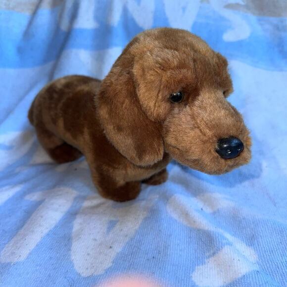 Russ Yomiko Classics #34376 Red Dachshund Brown Wiener Dog Plush Stuffed Animal - Picture 1 of 10